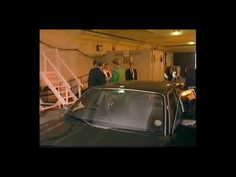 Princess Diana arrives at Wembley Stadium for the 1991 FA Cup Final