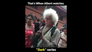 That's when Einstein watches "Dark" through Heaven🌚#alberteinstein