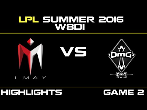 IM vs OMG Game 2 Highlights Tencent LPL Summer 2016 W8D1 I May vs OMG   IM vs OMG   LPL LOL