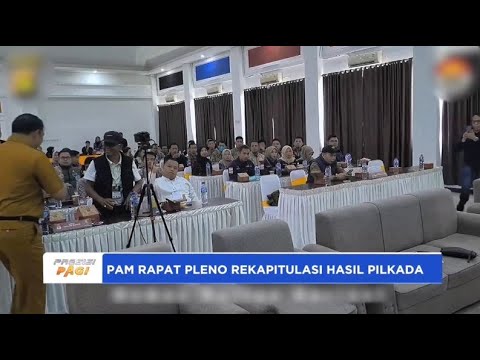 POLRES KERINCI PAM RAPAT PLENO REKAPITULASI HASIL PILKADA 2024