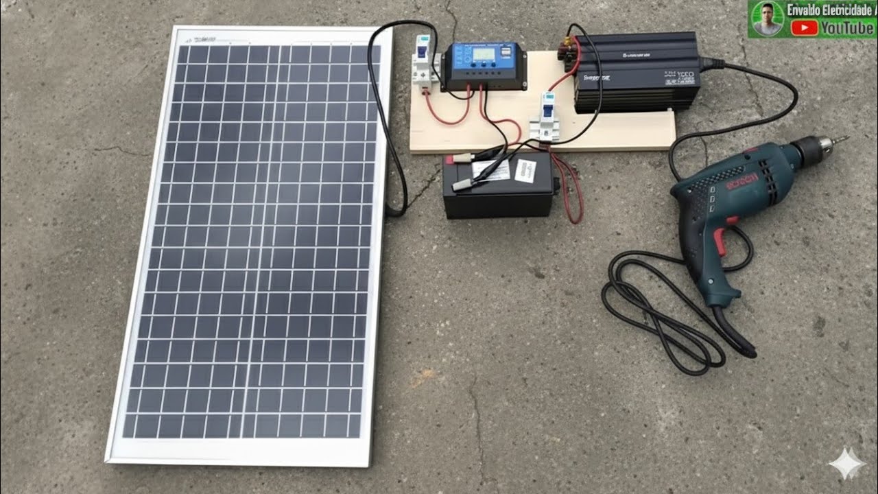 Kit de Energia Solar Off Grid Básico!