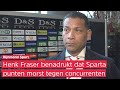 Henk Fraser over de nipte nederlaag van Sparta tegen Ajax (0-1): 'Daar zit ook meteen de frustratie'