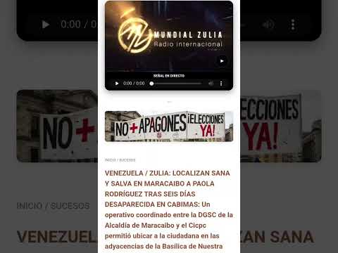 ZULIA: LOCALIZAN SANA Y SALVA EN MARACAIBO A PAOLA RODRÍGUEZ TRAS SEIS DÍAS DESAPARECIDA EN CABIMAS