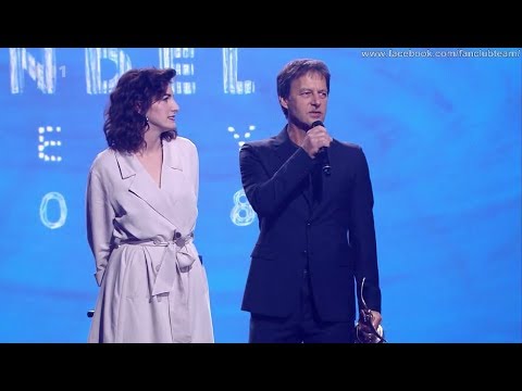 Paľo Habera a Klára Vytisková odovzdali cenu sólový interpret Mirovi Žbirkovi (Ceny Anděl 2018)