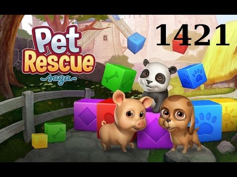 Pet Rescue Saga Level 1421 - NO BOOSTERS