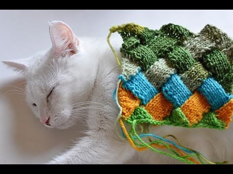 Stricken lernen * Entrelac Flechtmuster * Teil #1