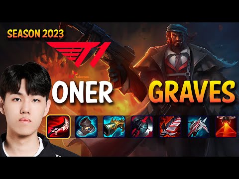 T1 Oner GRAVES vs LEE SIN Jungle - Patch 13.18 KR Ranked
