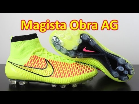Nike Magista Obra AG (Artificial Grass) Volt/Hyper Punch - Unboxing + On Feet