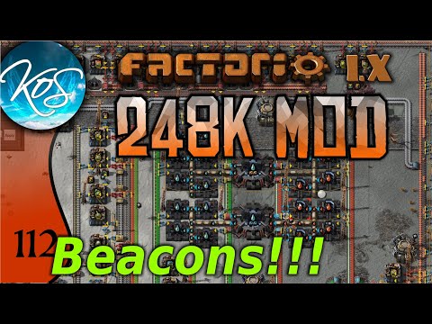 Factorio 248k Mod 112 - T2 & T3 BEACONS!!! - Tips & Tricks