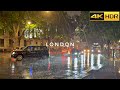 London Heavy Rain Walk Summer 2024 ️ Walking The Wet Street Of West End 4K HDR