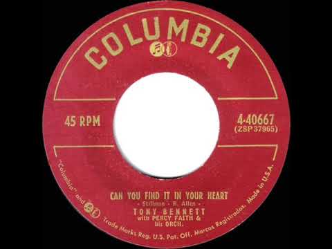 1956 HITS ARCHIVE: Can You Find It In Your Heart - Tony Bennett
