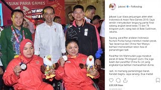Jokowi Saksikan Dua Atlet Meraih Medali Perak