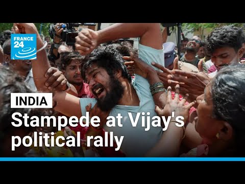 India: Stampede at a political rally for popular actor Vijay kills 36 • FRANCE 24 English