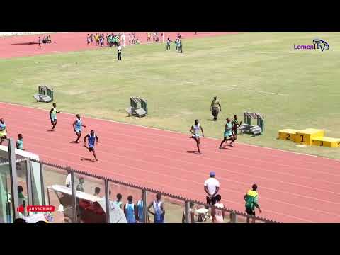 Boys 200m heat 8. 22.05sec. Zone 4. Ashanti region Interco 2026.