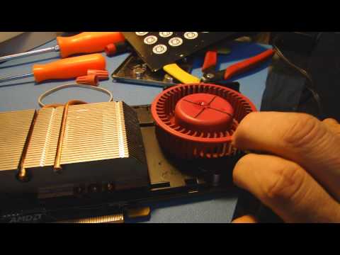 Repairing Radeon 6870 fan noise...the easy way....