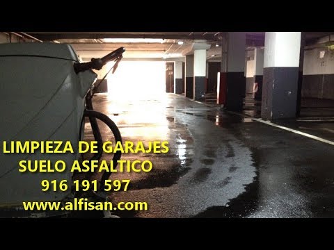 LIMPIEZA GARAJES MADRID ☎ 916 191 597 LIMPIEZA DE GARAJES MADRID SUELO ASFALTO - SLURRY