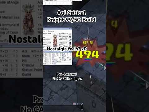 Agi Critical Knight 99/50 Nostalgia feels? #ragnarokonline #prerenewal #ragnarok #ragnarokclassic