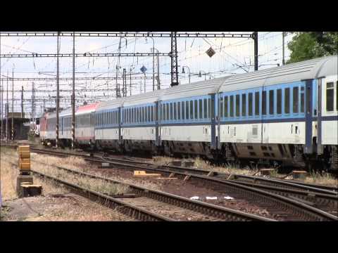 ZSSK 350.020 EC276 for Praha reaching Nové Zámky, Slovakia. 21/Jun/2015 EC276便ブダペスト行。ノヴェー・ザームキ駅