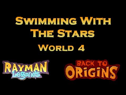 Rayman Legends | Back To Origin | Swimming With The Stars | 100%