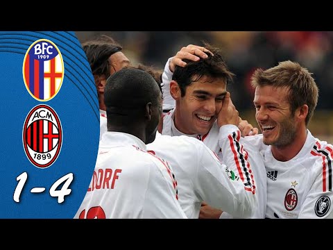 BECKHAM'S FIRST GOAL FOR MILAN! Pure Magic from Kaka | Bologna 1-4 AC Milan | Iconic 2009 Highlights
