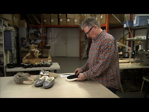 Watch These Craftspeople Create Cozy Fur-Lined Moccasins | How It's Made