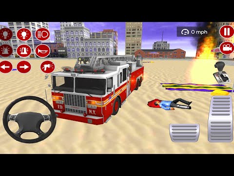 Fire Truck Missions And Driving Simulator 2021 | Emergency  Rescue Drive Android Gameplay