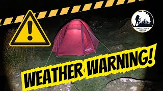 WET & WINDY SOLO WILD CAMP | Eurohike Tamar 2 Bad Weather Test