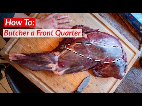 How to Butcher a Deer Front Shoulder * SECRET TENDER CUT *