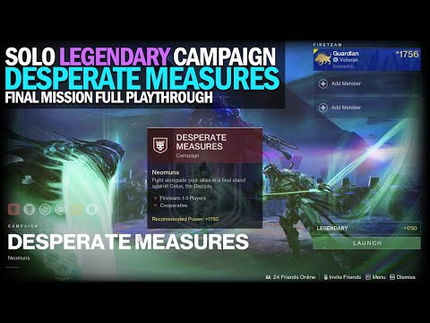 Lightfall Final Mission & Ending "Desperate Measures" - Solo Legendary Campaign [Destiny 2]