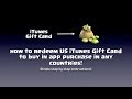 How to redeem US iTunes Gift Card in any countries!