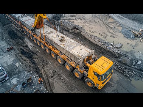 World Amazing Modern Biggest Bridge Construction Machines | Incredible Biggest Oversize Load Truck