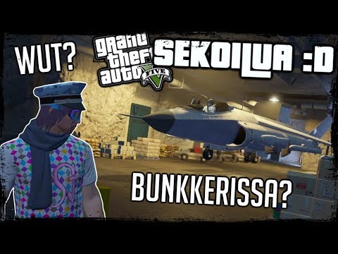 GTA V PC Sekoilua 59 - Hävittäjä bunkkerissa, kaaosta taivaalla...