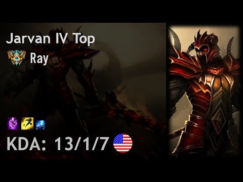 Jarvan IV Top vs Yasuo - Ray - NA Challenger Patch 7.12