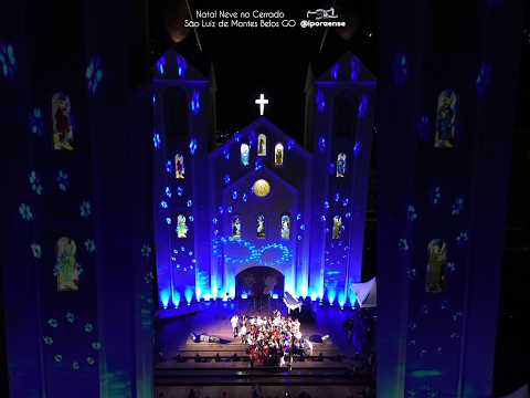 SÃO LUIZ DE MONTES BELOS GOIÁS, PROJETO VISÃO AÉREA - NATAL NEVE NO CERRADO.