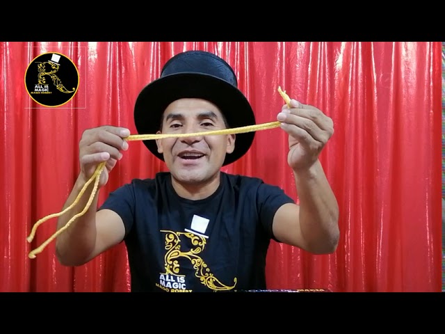 Vídeo relacionado con Cuerda para trucos de magia: cuerda de mago profesional, herramienta portátil de rendimiento mágico | Cuerda divertida fácil de hacer, cuerda de ilusionista multifuncional para juegos de manos, trucos