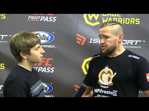 Interview with Nicolas Dalby after Cage Warriors 96