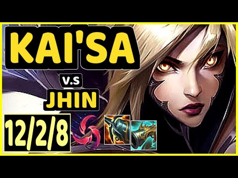 ROUTE (KAI'SA) vs JHIN - 12/2/8 KDA BOTTOM ADC GAMEPLAY - KR Ranked DIAMOND