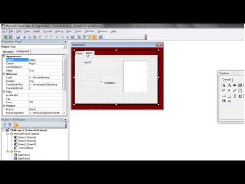Excel 2010 VBA Tutorial 50   Userforms   Multipage