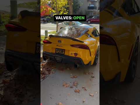 A90 Supra Insane Sound Difference with VALVETRONIC DESIGNS Exhaust #toyota #supra #exhaust #cars