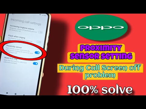 oppo proximity sensor setting
