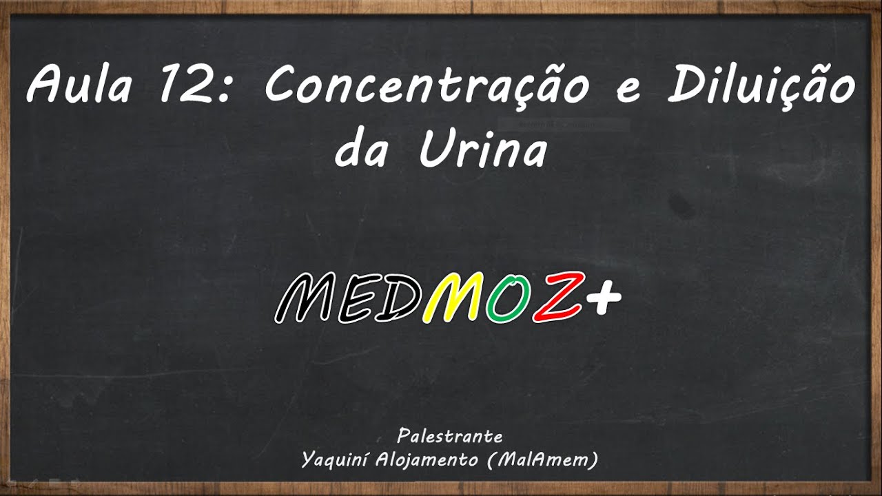 Aula 12: Concentração e Diluição da Urina [Fisiologia Renal]