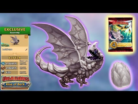 Lashbane (New Exclusive Razorwhip) Titan Mode Level 134 | Dragons: Rise of Berk