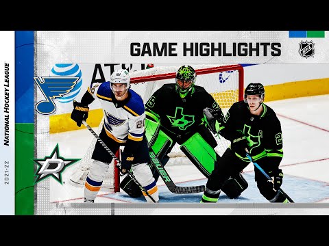 Blues @ Stars 11/20/21 | NHL Highlights