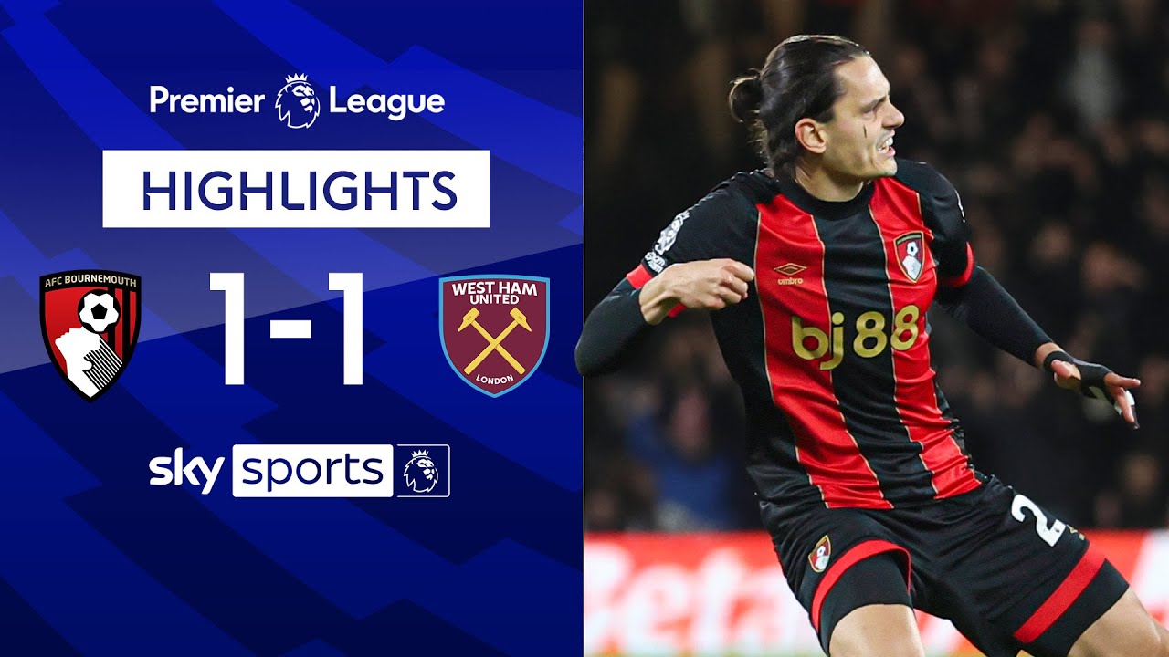 Unbelievable Unal free-kick rescues point for Cherries 🤯 | Bournemouth 1-1 West Ham | EPL Highlights