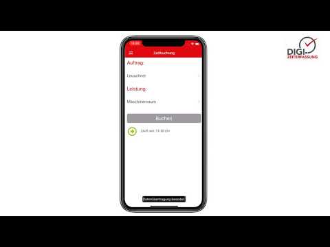 Mobile Zeiterfassung APP die Software für Handwerk und Mittelstand - Bedienung unser DIGI-APP2