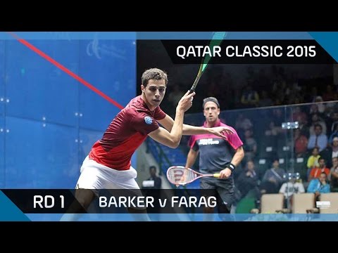 Squash: Qatar Classic 2015 - Men's Rd 1 Highlights: Barker v Farag