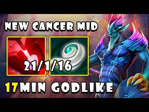 New Cancer Mid Leshrac Deleted Windranger in 17Min GODLIKE | Guides Gameplay - Dota 2 7.29