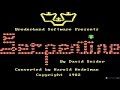 Serpentine gameplay (PC Game, 1982)