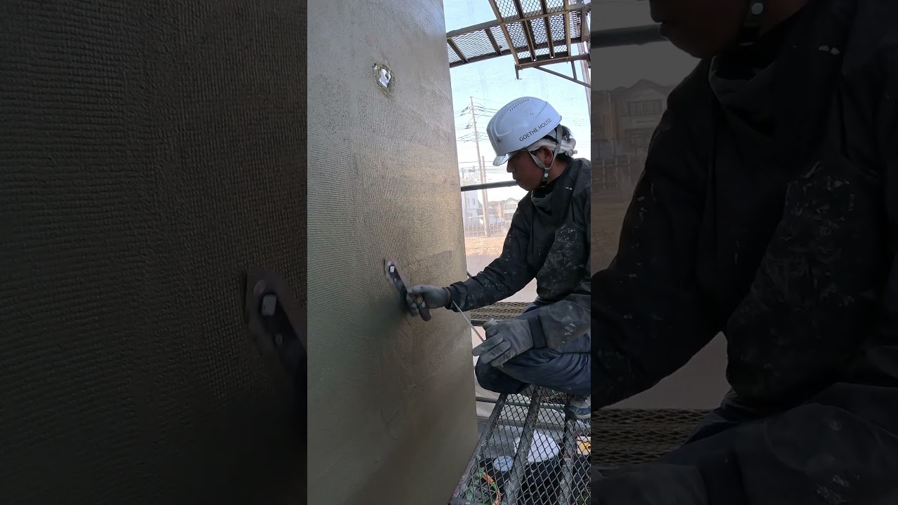 できる事をできるだけ。 #ゲーテハウス #職人 #japan  #plaster