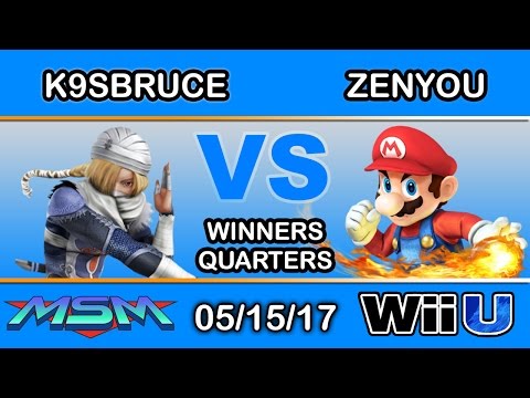 MSM 97 - MF LH | K9sbruce (Sheik) Vs. eM | Zenyou (Mario) Winners Quarters - Smash Wii U